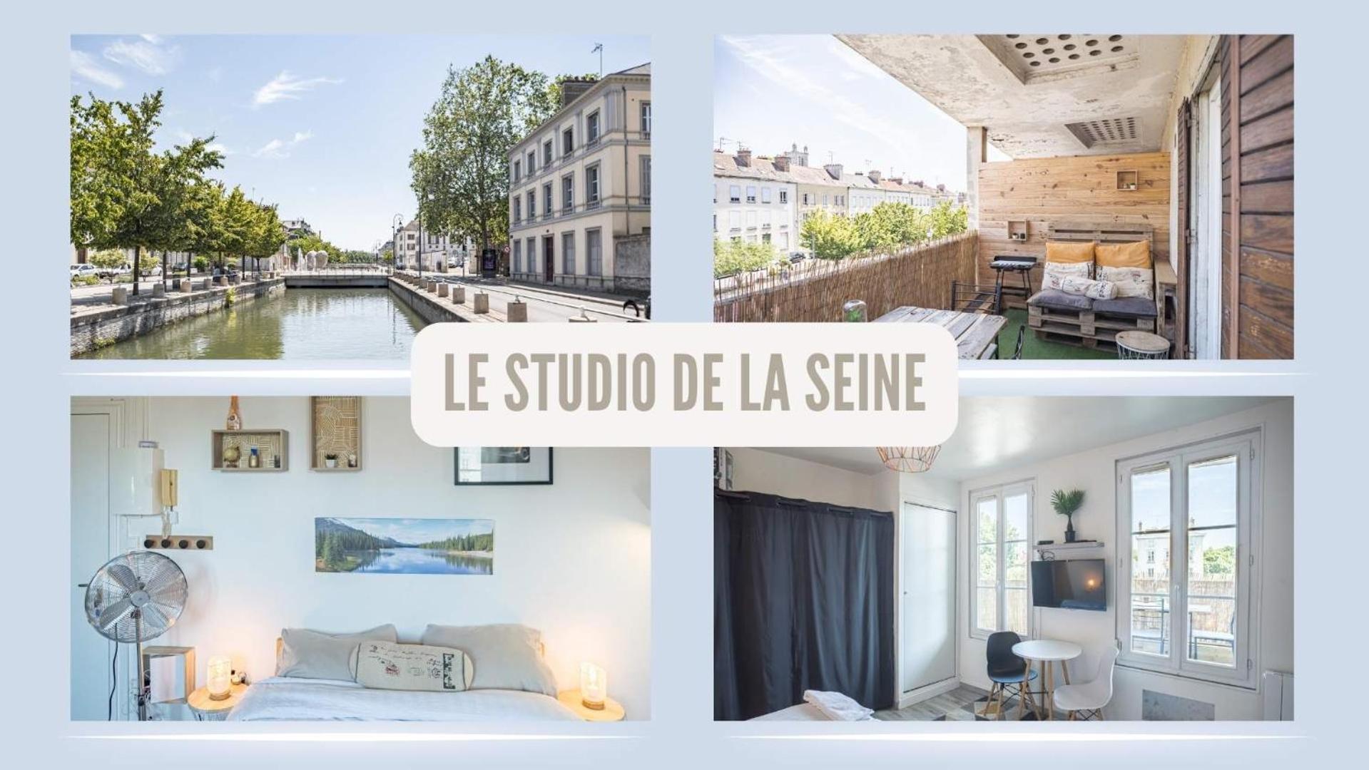 Studio De La Seine - Balcon - Hypercentre - Parking Inclus Appartement Troyes Buitenkant foto